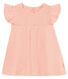 Kurzärmelige baby-bluse aus baumwolle/leinen mädchen
