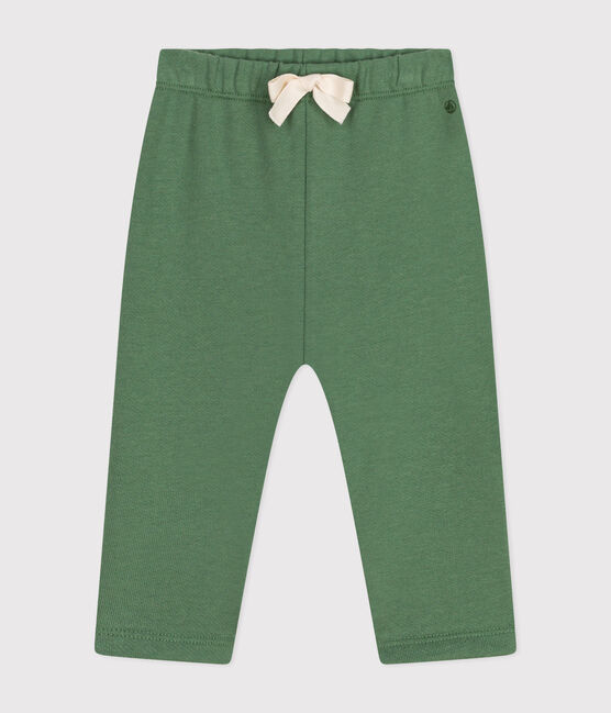 Baby-Hose aus Molton grün PALMERAIE