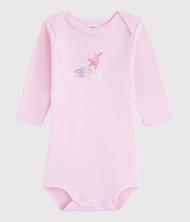 Lang&auml;rmeliger Baby-Body M&auml;dchen/Jungen rosa