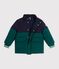 Kinder-Winterjacke im Colorblock gr&uuml;n/blau