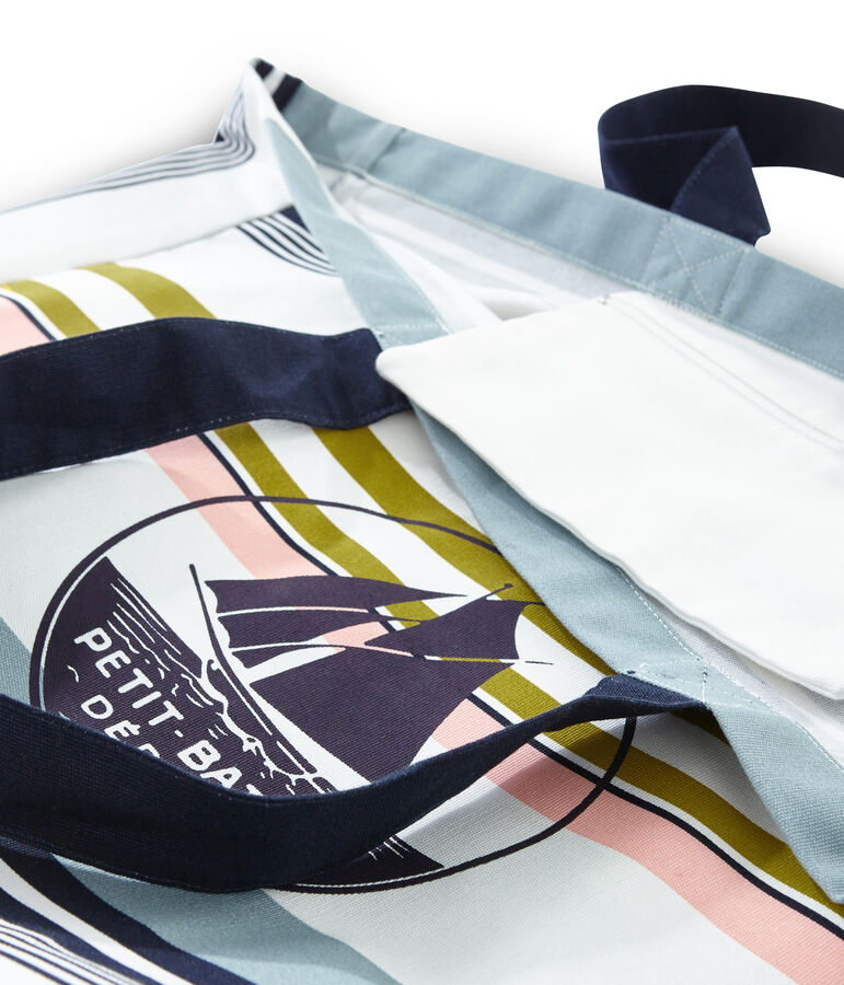 Cabas weiss/vielfarbig