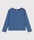Geknöpftes Damen-Streifenshirt "Marinière" aus Baumwolle