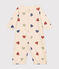 Baby-Kombi-Overall aus Baumwolle mit Herzmotiv weiss AVALANCHE/ MULTICO