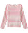 Klassisches streifenshirt weiss MARSHMALLOW/rosa PETAL