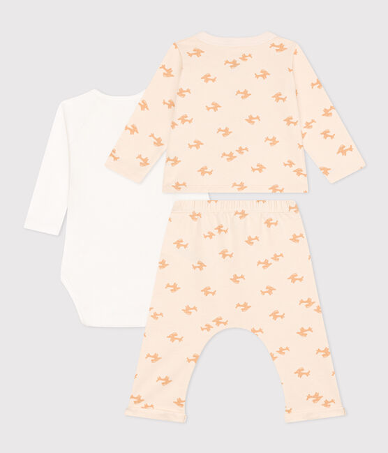 Baby-Set aus bedrucktem Molton AVALANCHE/ TOURONE