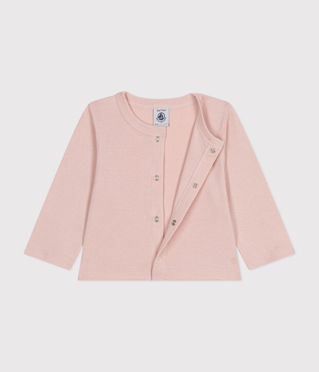 Baby-Cardigan aus Baumwolle rosa