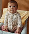 Baby-Kleid und Leggings aus Baumwolle weiss AVALANCHE/ MULTICO