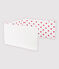 Baby-Bettumrandung aus Rippstrick mit roten Herzen weiss MARSHMALLOW/rot TERKUIT