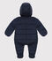 Baby-Schneeanzug aus recycelten Materialien blau SMOKING