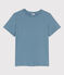 GERADES T-Shirt mit Rundhalsausschnitt aus Bio-Baumwolle Damen blau ROVER