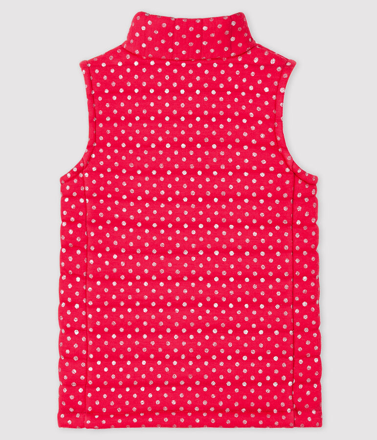 Weste f&uuml;r M&auml;dchen rosa/grau