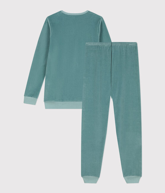 Kinderpyjama aus Nicki grün BRUT