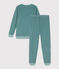 Kinderpyjama aus Nicki grün BRUT