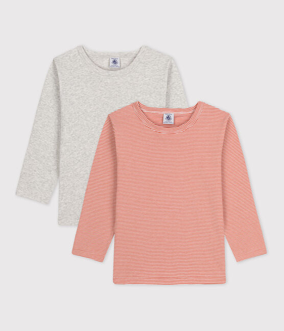 2er-Set langärmelige T-Shirts aus Baumwolle mit Ringelstreifen variante 1