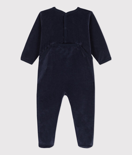 Baby-Strampler Paris aus Nicki blau SMOKING