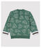 Baby-Sweatshirt aus gebürstetem Molton für Jungen grün VALLEE/ VALLEE CLAIR