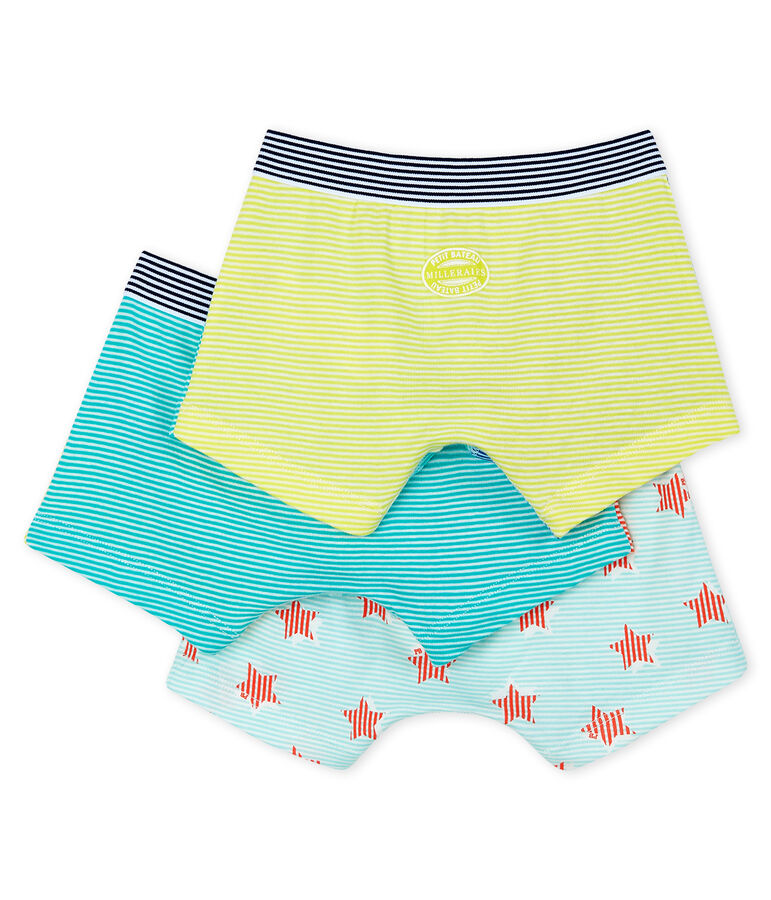 3er-Set Boxershorts f&uuml;r kleine Jungen vielfarbig