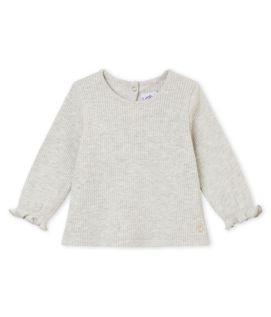 Baby MädchenBluse mit Volants grau BELUGA CHINE