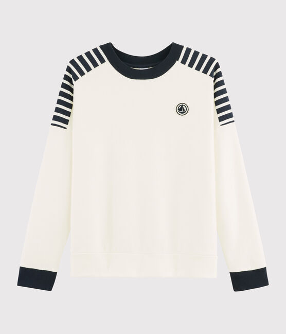 Damen Sweatshirt weiss MARSHMALLOW/blau SMOKING