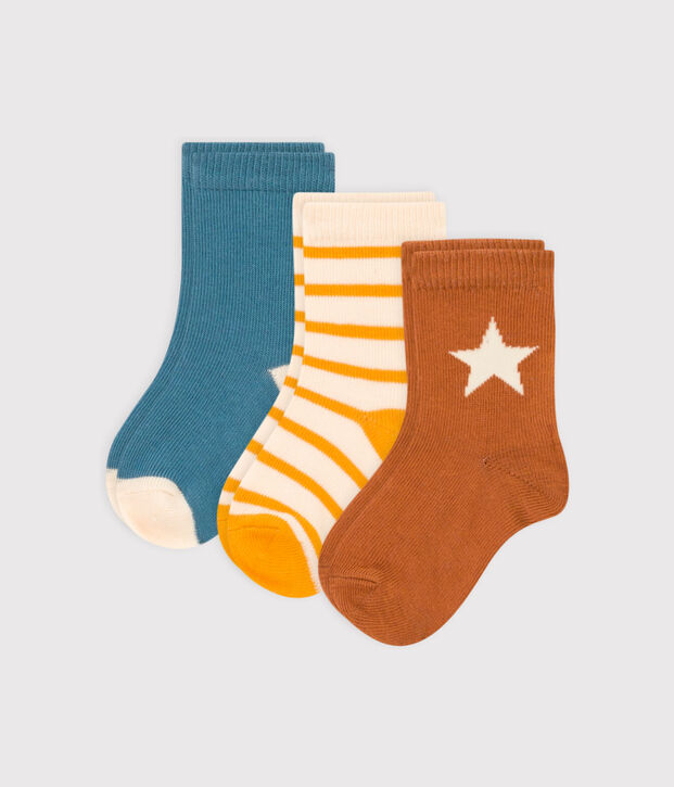 3er-Set Babysocken vielfarbig