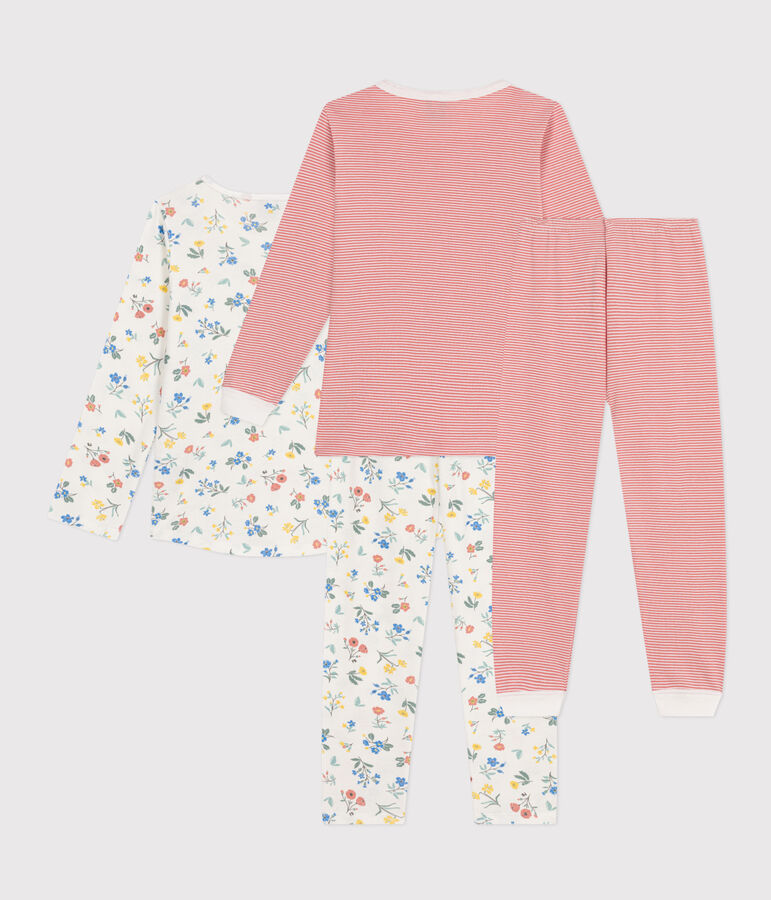 2er-Set Kinderpyjamas aus Baumwolle vielfarbig