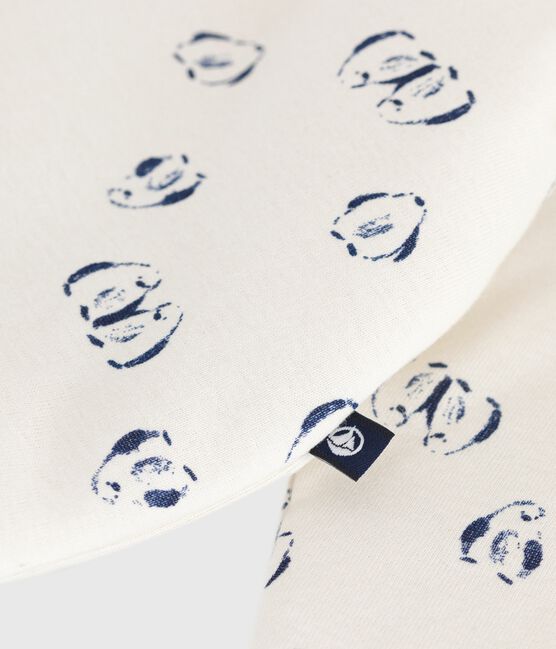 Wattierter Baby-Overall aus Baumwolle mit Pinguin-Motiv blau MILK/ SOIR