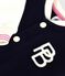 Baby College-Jacke aus Baumwolle blau SOIR/ MILK
