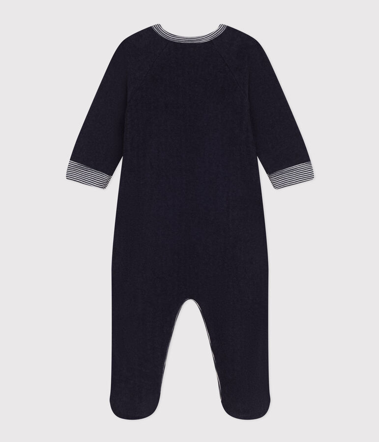 Pyjama aus Frottee f&uuml;r Babys blau