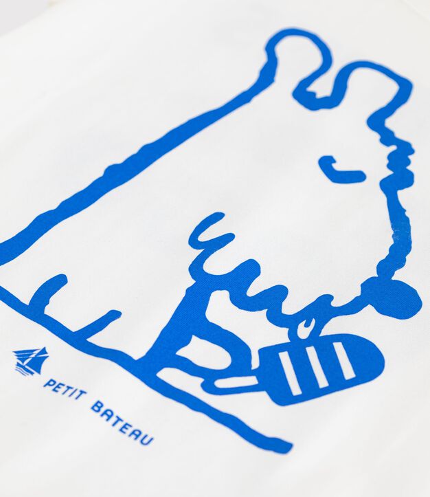 Kurz&auml;rmeliges Kinder T-Shirt aus Baumwolle weiss