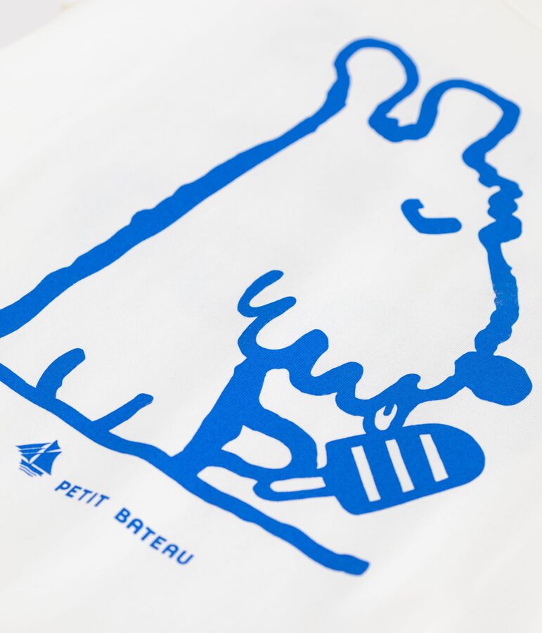 Kurz&auml;rmeliges Kinder T-Shirt aus Baumwolle weiss