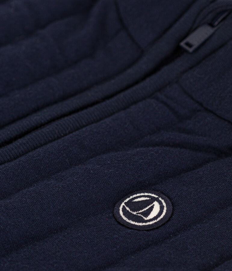 Kinder-Weste aus Doppeljersey blau