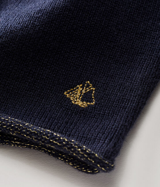 Langärmeliger Baby-Cardigan für Mädchen blau SMOKING