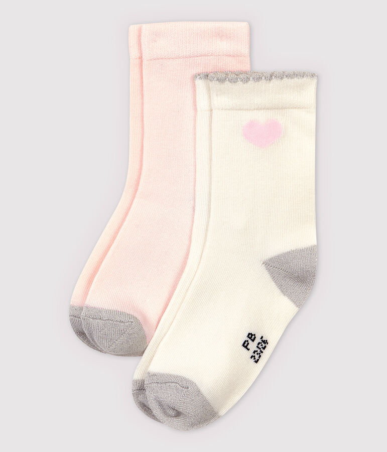2er-Set Kindersocken f&uuml;r M&auml;dchen vielfarbig