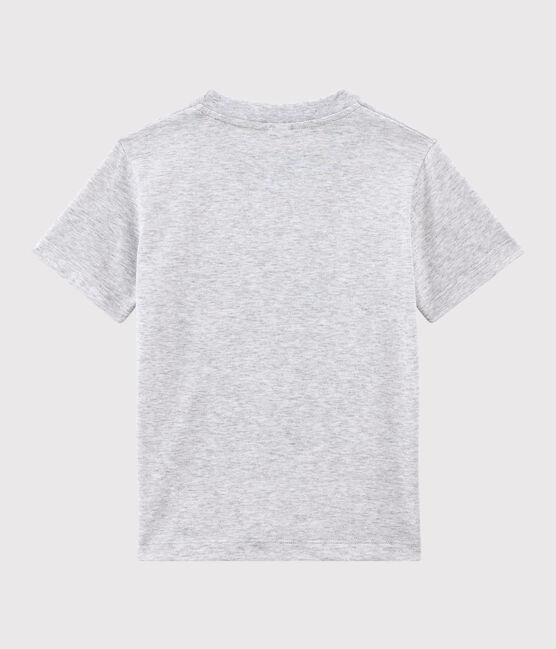 Kurzärmeliges Kinder-T-Shirt aus Jersey für Jungen grau POUSSIERE CHINE