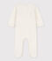 Baby-Strampler aus Nicki mit Fuchsmotiv weiss MARSHMALLOW