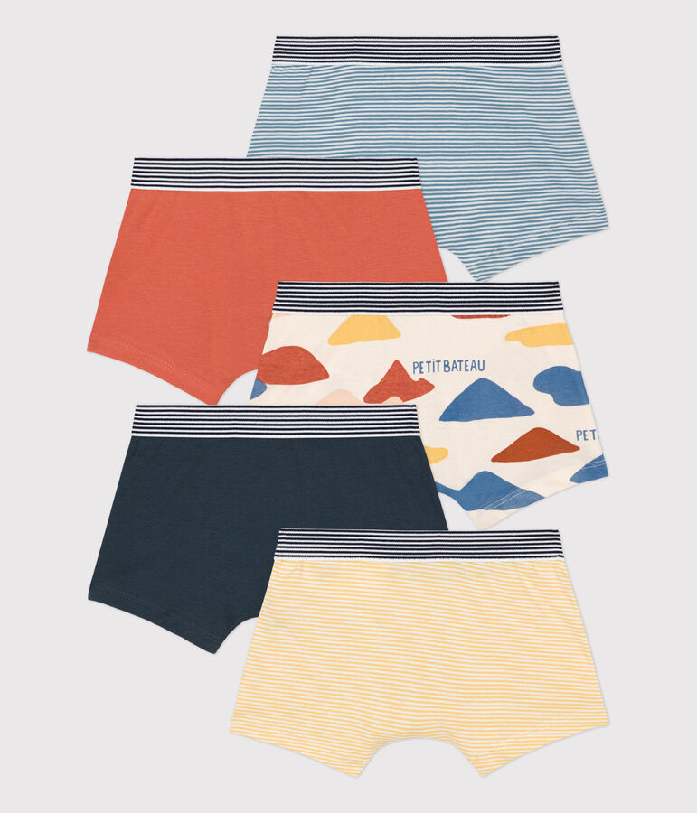 5er-Set Boxershorts aus Baumwolle f&uuml;r Jungen vielfarbig