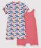 Duo Baby-Kurzoveralls Jungen aus Rippstrick variante 1