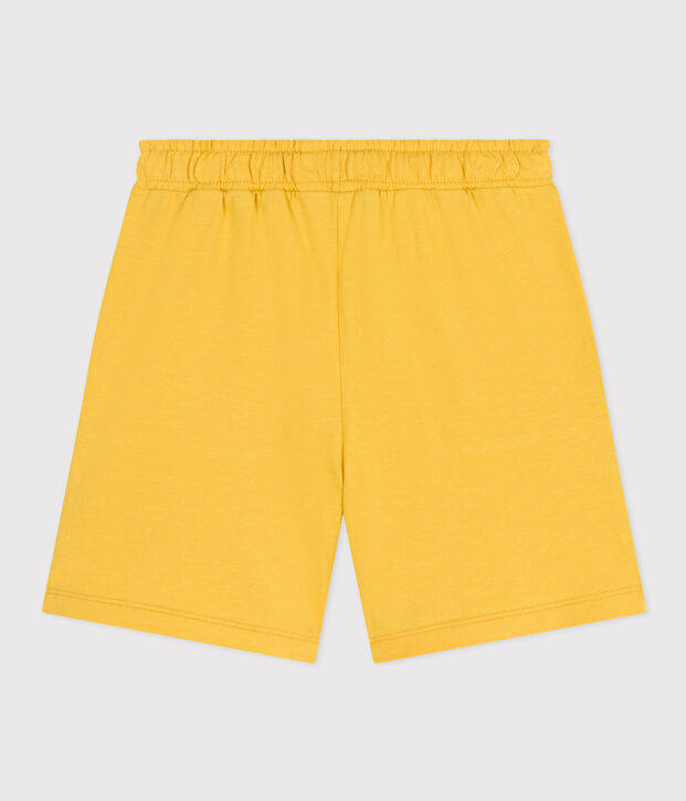 Kinder-Short f&uuml;r Jungen aus Baumwolle gelb