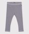 Baby-Leggings aus Baumwolle mit Streifen blau/weiss