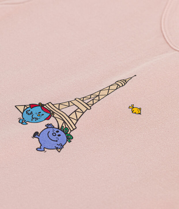 T-Shirt Mr. Men und Little Miss aus Baumwolle f&uuml;r Babys rosa
