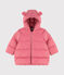 Einfarbige gesteppte Baby-jacke für Mädchen rosa CHEEK
