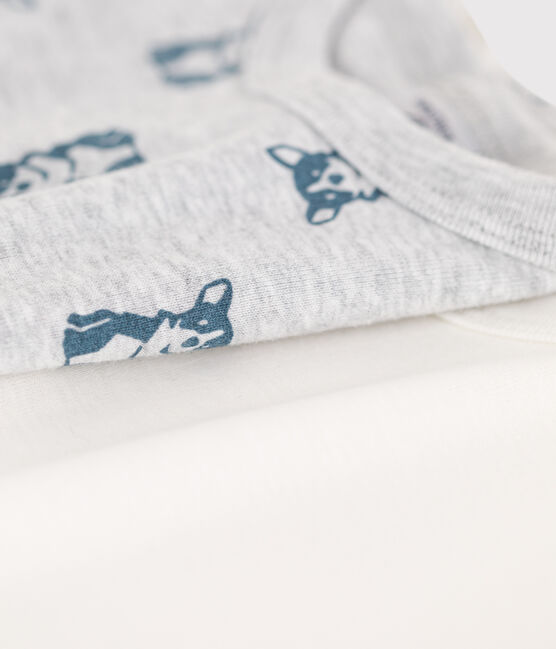 2er-Set kurzärmelige Baumwoll-T-Shirts für Jungen mit Hundemotiv variante 1