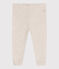Baby-Leggings aus einfarbiger Baumwolle beige MONTELIMAR CHINE