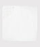 Viereckiges Baby-Badetuch aus Baumwolle weiss MARSHMALLOW/weiss MULTICO