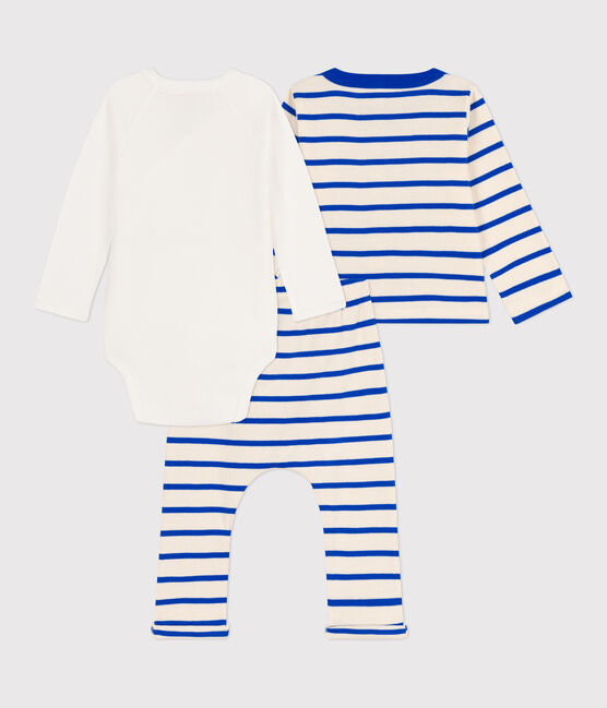 Baby-Set aus Baumwolle mit Marinestreifen blau AVALANCHE/weiss PERSE