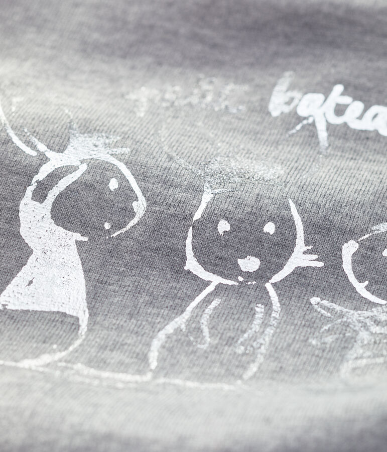 Lang&auml;rmeliges Baby-T-Shirt f&uuml;r Jungen grau