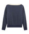Langärmliger Sweater für Damen blau SMOKING/beige COQUILLE