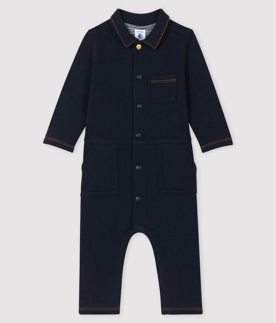Langer Baby-Overall für Jungen blau SMOKING