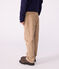 Kinder-Hose mit geradem Schnitt aus einfarbigem Fein-Cord beige ROCHE CLAIR