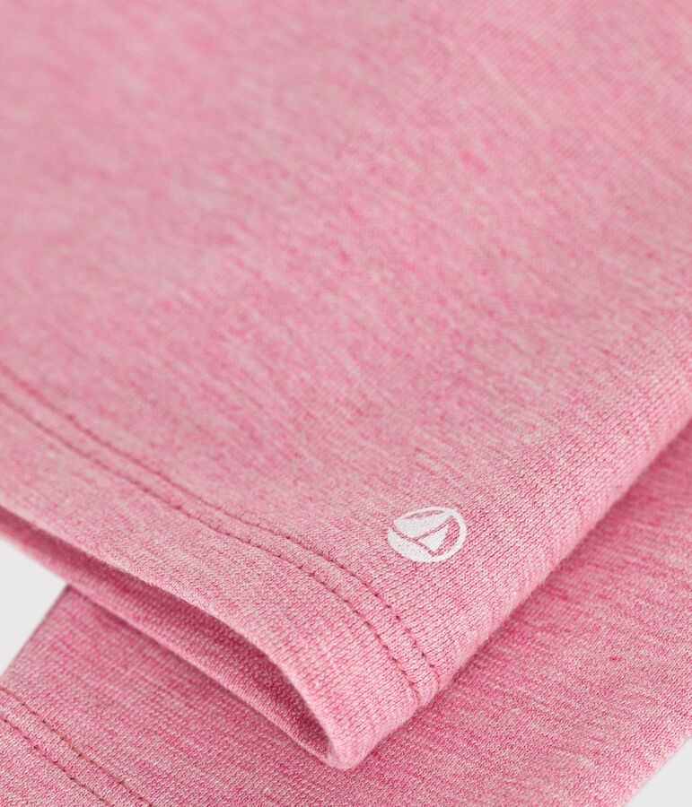 Lang&auml;rmelige Babybluse aus Jersey rosa